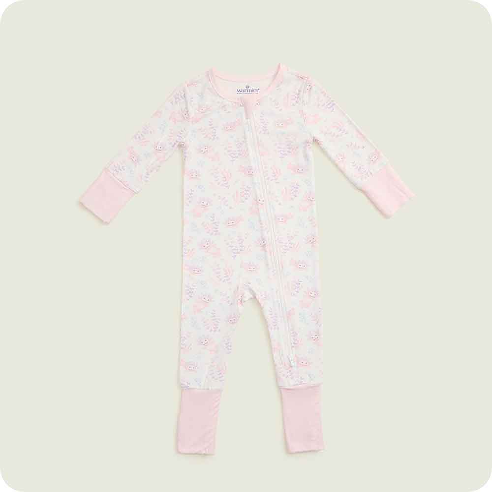 Pink Axolotl Footie Pajamas
